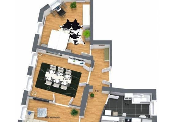 3 bedroom flat to rent, 92 m², Zwingerstraße 18, Halle 3 bedroom flat to rent, 92 m², Zwingerstraße 18, Halle