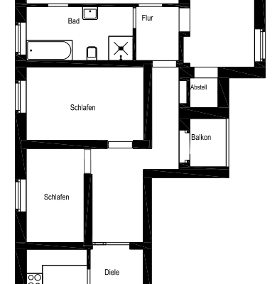 3 bedroom with open-plan kitchen flat to rent, 91 m², Palmbuschweg 91, Essen 3 bedroom with open-plan kitchen flat to rent, 91 m², Palmbuschweg 91, Essen