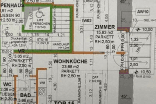 2 bedroom flat to rent, 52 m², Feldkellergasse 16, Wien, Vienna 2 bedroom flat to rent, 52 m², Feldkellergasse 16, Wien, Vienna