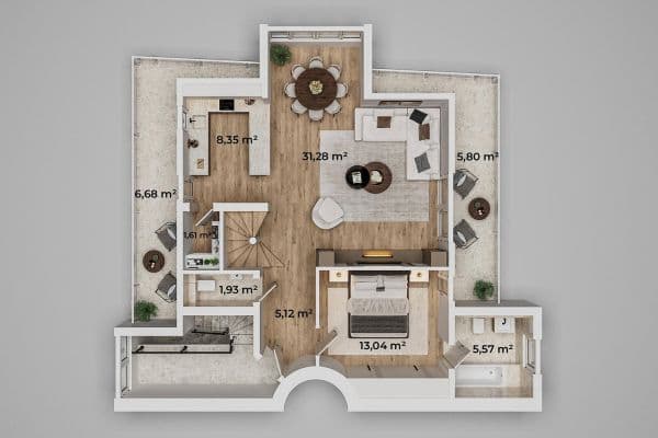 4 bedroom flat to rent, 120 m², Rheinstetten 4 bedroom flat to rent, 120 m², Rheinstetten