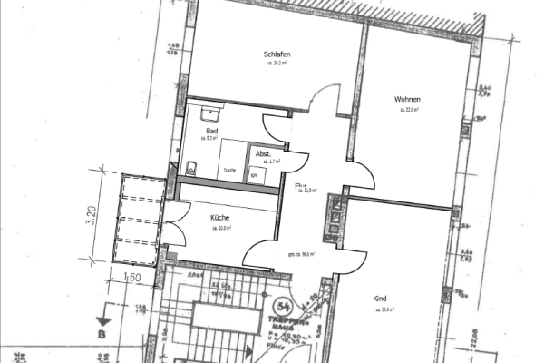3 bedroom flat to rent, 97 m², Trojanstraße 16, Hannover 3 bedroom flat to rent, 97 m², Trojanstraße 16, Hannover