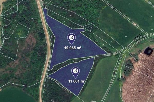 plot for sale, 55,007 m², Želenice plot for sale, 55,007 m², Želenice