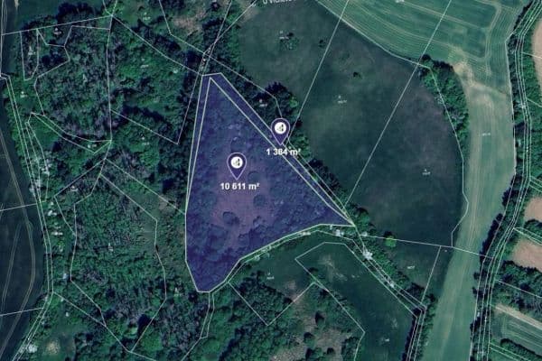 plot for sale, 11,995 m², Kamenice, Vysočina Region plot for sale, 11,995 m², Kamenice, Vysočina Region