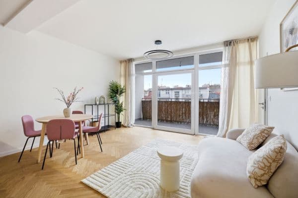 1 bedroom with open-plan kitchen flat to rent, 48 m², Biskupcova, Prague 1 bedroom with open-plan kitchen flat to rent, 48 m², Biskupcova, Prague