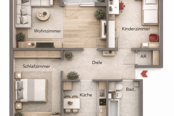 3 bedroom flat for sale, 73 m², Kölner Straße 13, Bremen, Bremen 3 bedroom flat for sale, 73 m², Kölner Straße 13, Bremen, Bremen