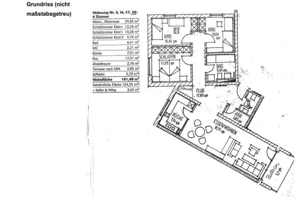 4 bedroom flat for sale, 102 m², Ziegelwiesstraße, Kempten 4 bedroom flat for sale, 102 m², Ziegelwiesstraße, Kempten