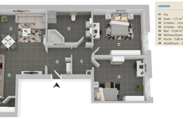 3 bedroom flat to rent, 88 m², pariser Str. 359, kaiserslautern, Rhineland-Palatinate 3 bedroom flat to rent, 88 m², pariser Str. 359, kaiserslautern, Rhineland-Palatinate