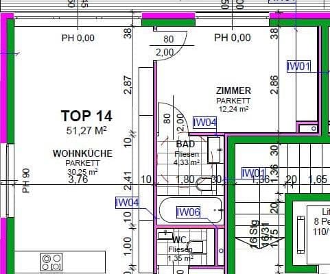 2 bedroom flat to rent, 52 m², Heiligenstädter Straße 395a, Wien, Vienna 2 bedroom flat to rent, 52 m², Heiligenstädter Straße 395a, Wien, Vienna