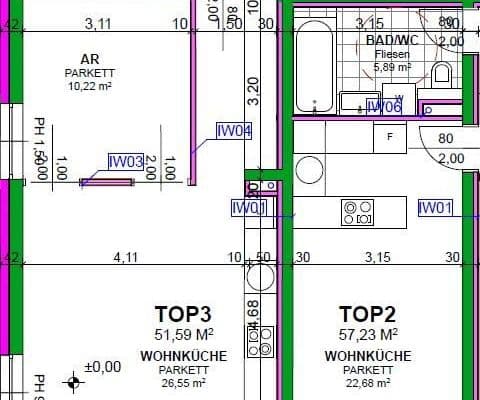 2 bedroom flat to rent, 51 m², Heiligenstädter Straße 395a, Wien, Vienna 2 bedroom flat to rent, 51 m², Heiligenstädter Straße 395a, Wien, Vienna