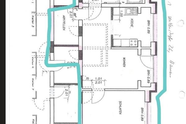 3 bedroom flat to rent, 79 m², Kattenstraße 26, Hanau 3 bedroom flat to rent, 79 m², Kattenstraße 26, Hanau