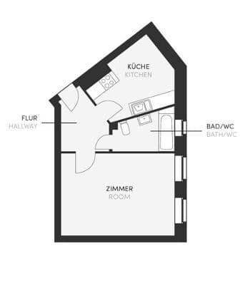 1 bedroom flat to rent, 40 m², Berlin, Berlin 1 bedroom flat to rent, 40 m², Berlin, Berlin