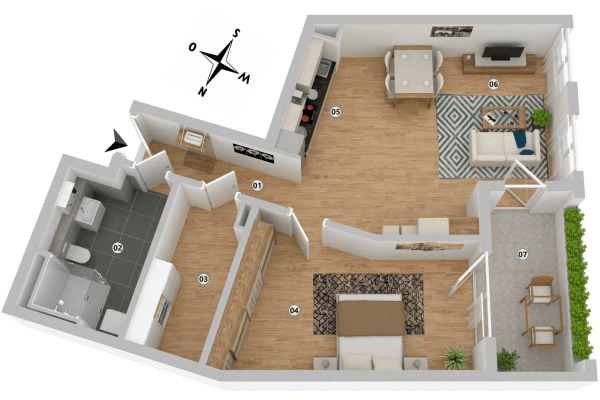 2 bedroom flat to rent, 75 m², Hannelore-Kunze-Straße, Hanover, Lower Saxony 2 bedroom flat to rent, 75 m², Hannelore-Kunze-Straße, Hanover, Lower Saxony