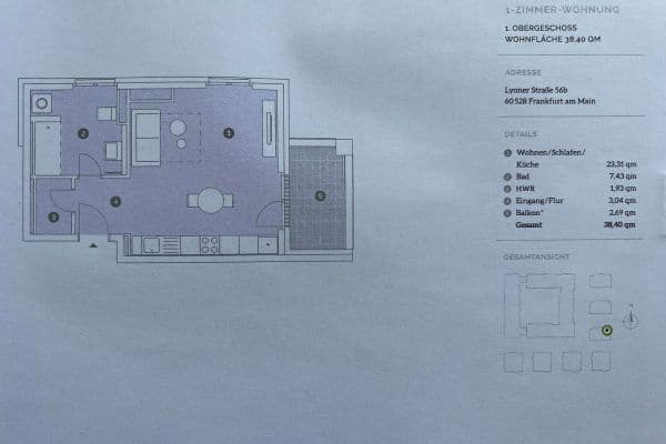 1 bedroom flat to rent, 39 m², Frankfurt, Hesse 1 bedroom flat to rent, 39 m², Frankfurt, Hesse