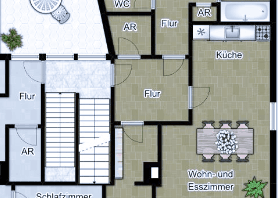 3 bedroom with open-plan kitchen flat to rent, 114 m², Untere Strasse 18, Wipperfürth 3 bedroom with open-plan kitchen flat to rent, 114 m², Untere Strasse 18, Wipperfürth