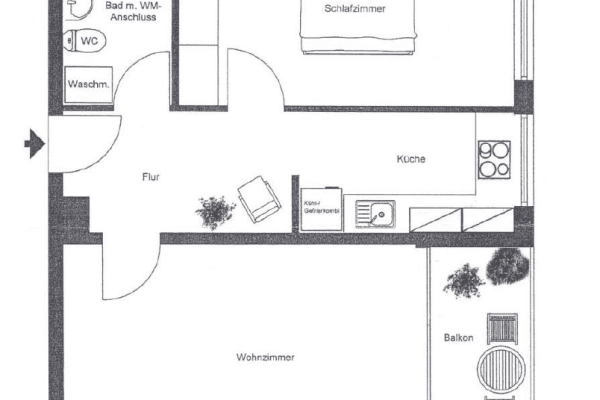 2 bedroom flat to rent, 60 m², Steinbach 2 bedroom flat to rent, 60 m², Steinbach