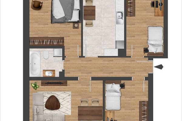 4 bedroom flat for sale, 86 m², Dülmen, North Rhine-Westphalia 4 bedroom flat for sale, 86 m², Dülmen, North Rhine-Westphalia