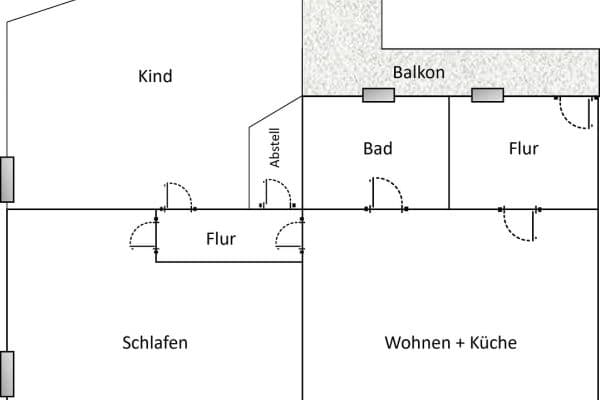 3 bedroom flat to rent, 79 m², Bergstraße 56, Apolda 3 bedroom flat to rent, 79 m², Bergstraße 56, Apolda