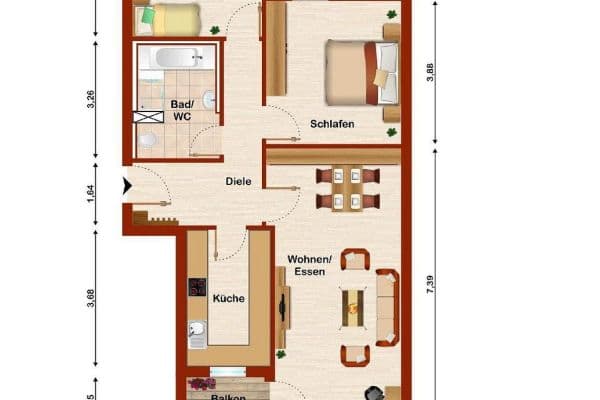 2 bedroom with open-plan kitchen flat for sale, 79 m², Max-Eyth-Str. 36, Pleidelsheim 2 bedroom with open-plan kitchen flat for sale, 79 m², Max-Eyth-Str. 36, Pleidelsheim