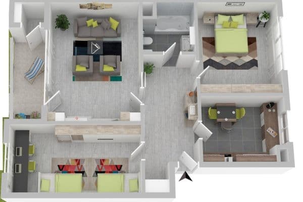 3 bedroom flat to rent, 80 m², Auf der Vogelstang 33, Mannheim 3 bedroom flat to rent, 80 m², Auf der Vogelstang 33, Mannheim