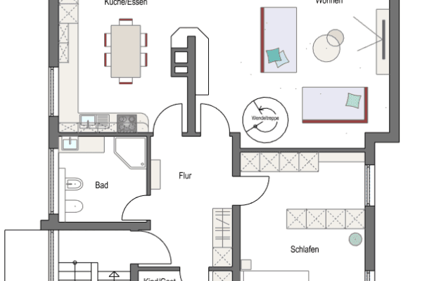 2 bedroom with open-plan kitchen flat to rent, 110 m², Hanau Steinheim 2 bedroom with open-plan kitchen flat to rent, 110 m², Hanau Steinheim