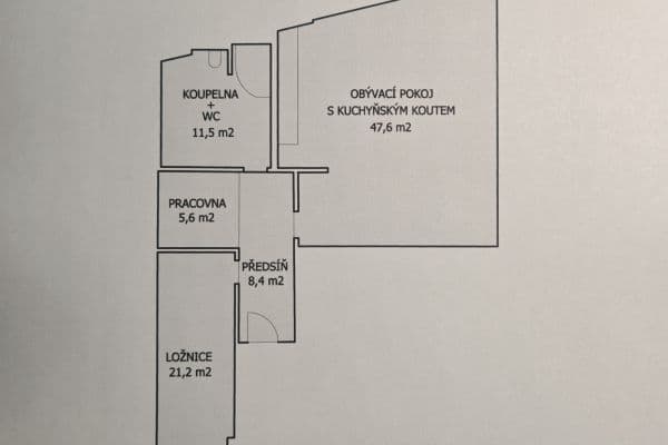 1 bedroom with open-plan kitchen flat to rent, 94 m², Navrátilova, Praha 1 bedroom with open-plan kitchen flat to rent, 94 m², Navrátilova, Praha