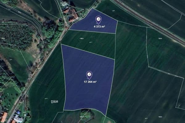 plot for sale, 30,381 m², Dílce plot for sale, 30,381 m², Dílce