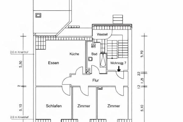 4 bedroom flat to rent, 90 m², Buschhausener Straße 72, Oberhausen 4 bedroom flat to rent, 90 m², Buschhausener Straße 72, Oberhausen
