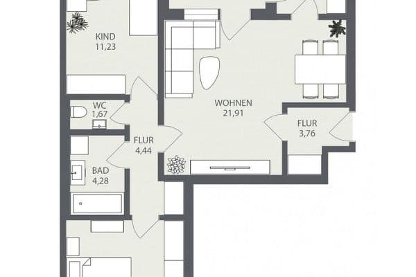 3 bedroom flat for sale, 70 m², Gersthofen 3 bedroom flat for sale, 70 m², Gersthofen