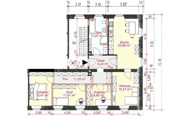 4 bedroom flat to rent, 102 m², Stadtstraße 24, Burgau 4 bedroom flat to rent, 102 m², Stadtstraße 24, Burgau