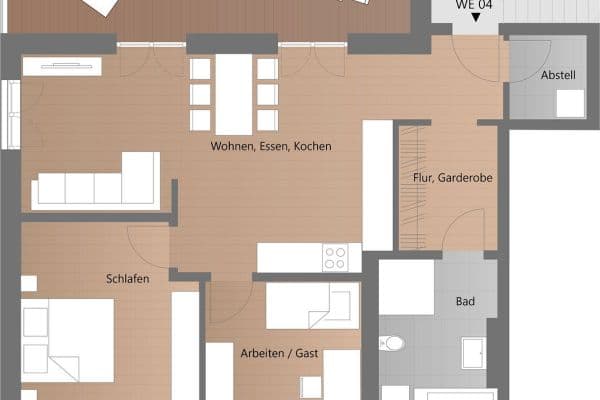 3 bedroom flat to rent, 92 m², Neunkirchen-Seelscheid 3 bedroom flat to rent, 92 m², Neunkirchen-Seelscheid