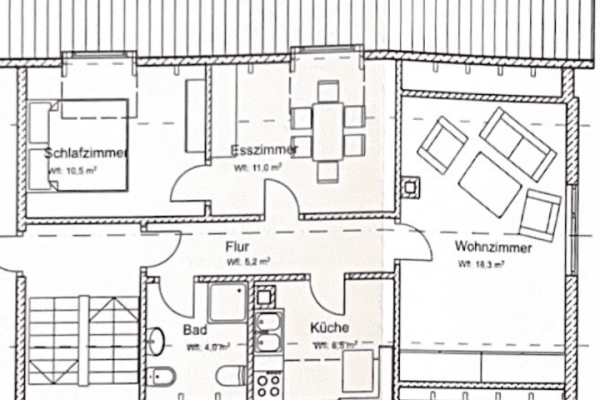 3 bedroom flat to rent, 46 m², Neckarstraße 55, Sulz am Neckar 3 bedroom flat to rent, 46 m², Neckarstraße 55, Sulz am Neckar