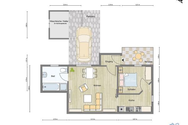 2 bedroom flat to rent, 54 m², Hückeswagen 2 bedroom flat to rent, 54 m², Hückeswagen