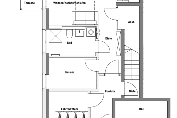 2 bedroom flat to rent, 46 m², Tempelhofer Str. 8, Zossen, Brandenburg 2 bedroom flat to rent, 46 m², Tempelhofer Str. 8, Zossen, Brandenburg