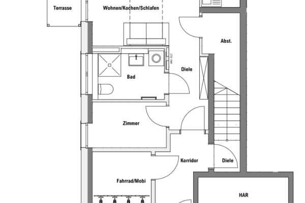 2 bedroom flat to rent, 41 m², Tempelhofer Str. 8, Zossen, Brandenburg 2 bedroom flat to rent, 41 m², Tempelhofer Str. 8, Zossen, Brandenburg