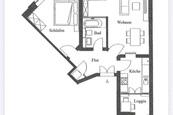 2 bedroom flat to rent, 58 m², Engelsdorfer Straße, Leipzig, Saxony 2 bedroom flat to rent, 58 m², Engelsdorfer Straße, Leipzig, Saxony