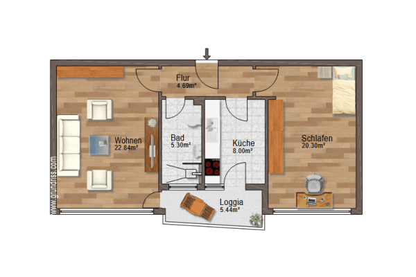 2 bedroom flat for sale, 64 m², Arnoldstraße 34, Stuttgart, Baden-Württemberg 2 bedroom flat for sale, 64 m², Arnoldstraße 34, Stuttgart, Baden-Württemberg