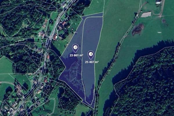 plot for sale, 49,268 m², Heřmanov plot for sale, 49,268 m², Heřmanov