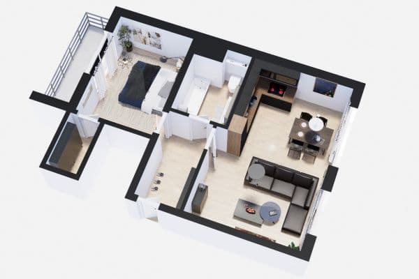 1 bedroom with open-plan kitchen flat for sale, 78 m², Psárská, Praha 1 bedroom with open-plan kitchen flat for sale, 78 m², Psárská, Praha