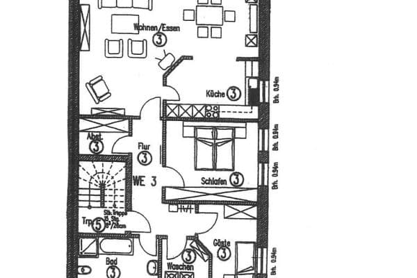 3 bedroom flat to rent, 102 m², Krögers Kamp 31, Stadtlohn 3 bedroom flat to rent, 102 m², Krögers Kamp 31, Stadtlohn