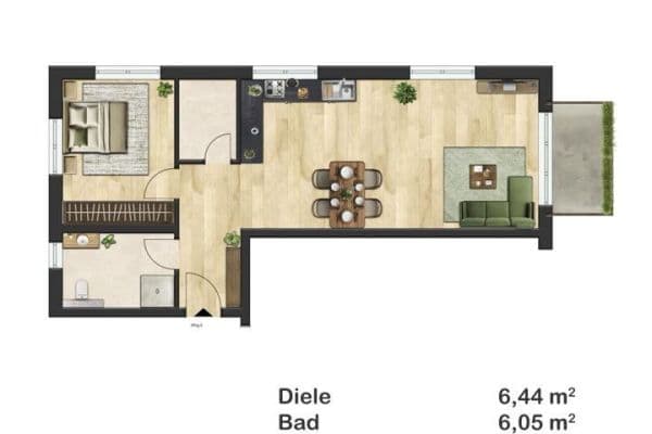 2 bedroom flat to rent, 60 m², Blumenstraße 17, Münzenberg - Gambach 2 bedroom flat to rent, 60 m², Blumenstraße 17, Münzenberg - Gambach