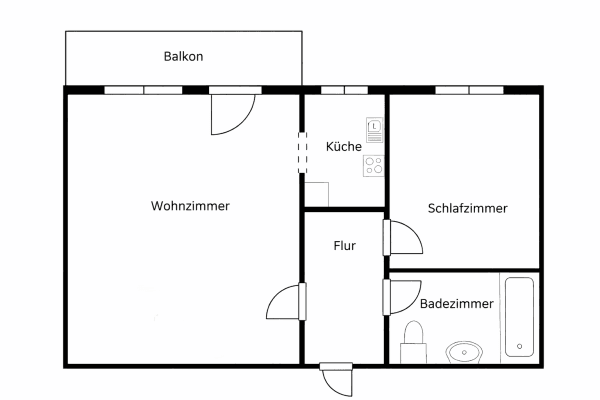 2 bedroom flat for sale, 45 m², Chemnitz, Bernsdorf, Saxony 2 bedroom flat for sale, 45 m², Chemnitz, Bernsdorf, Saxony