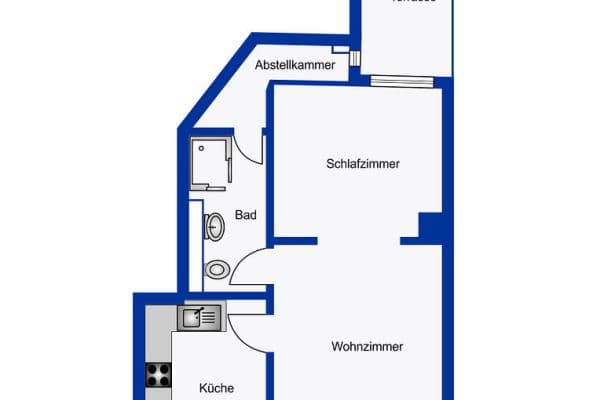2 bedroom flat to rent, 55 m², Wrangelstraße 65, Hamburg 2 bedroom flat to rent, 55 m², Wrangelstraße 65, Hamburg