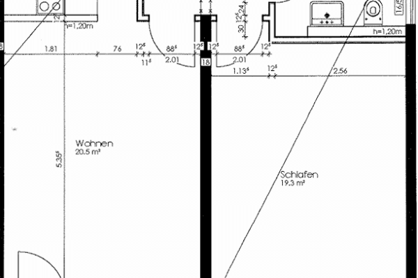 2 bedroom flat to rent, 59 m², Servatiusstraße, Köln 2 bedroom flat to rent, 59 m², Servatiusstraße, Köln