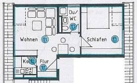 Studio flat to rent, 44 m², Karlsruhe Studio flat to rent, 44 m², Karlsruhe