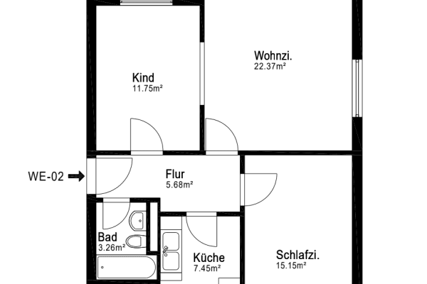 3 bedroom flat to rent, 71 m², Muschelweg 5, Hannover 3 bedroom flat to rent, 71 m², Muschelweg 5, Hannover