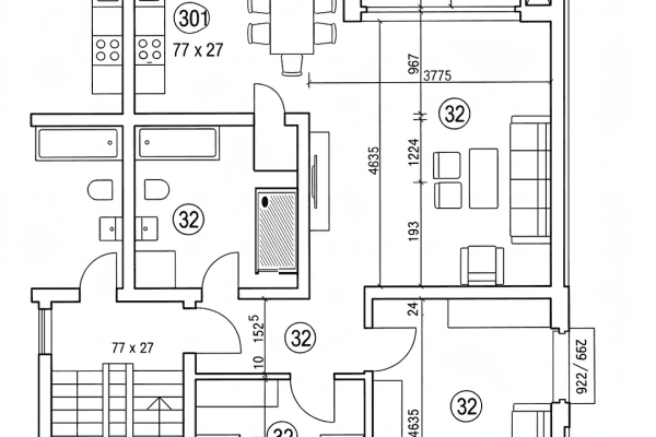 2 bedroom with open-plan kitchen flat for sale, 86 m², Mielesheide 16, Essen 2 bedroom with open-plan kitchen flat for sale, 86 m², Mielesheide 16, Essen