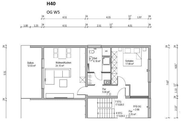 2 bedroom flat to rent, 69 m², Schöntal 2 bedroom flat to rent, 69 m², Schöntal
