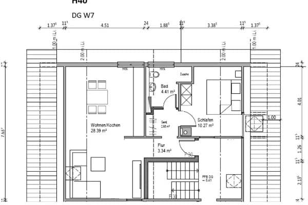 2 bedroom flat to rent, 54 m², Schöntal Sindeldorf 2 bedroom flat to rent, 54 m², Schöntal Sindeldorf