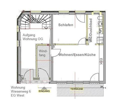 Studio flat to rent, 55 m², Wiesenweg 6, Horgau Studio flat to rent, 55 m², Wiesenweg 6, Horgau