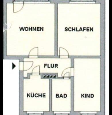 3 bedroom flat to rent, 60 m², Comeniusstraße 38, Chemnitz, Saxony 3 bedroom flat to rent, 60 m², Comeniusstraße 38, Chemnitz, Saxony